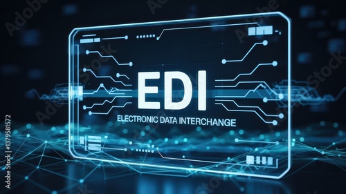 Wallpaper Mural EDI Technology Concept for Electronic Data Interchange in Business Torontodigital.ca
