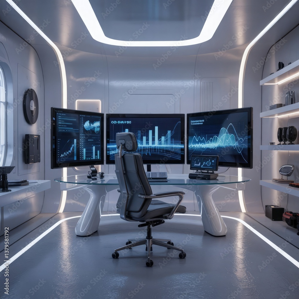 Modern Control Room Designed for High-Tech Operations Modern Control Room Designed for High-Tech Operations