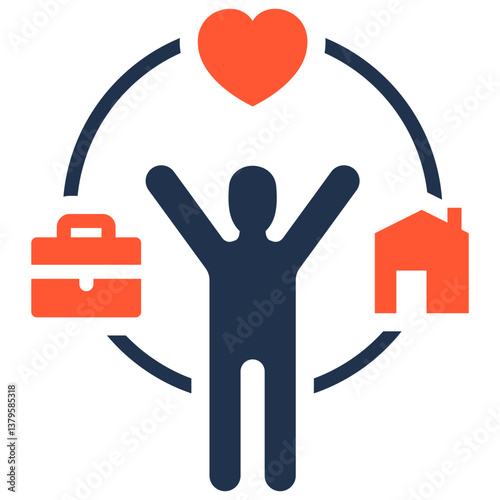 Work Life Balance Icon