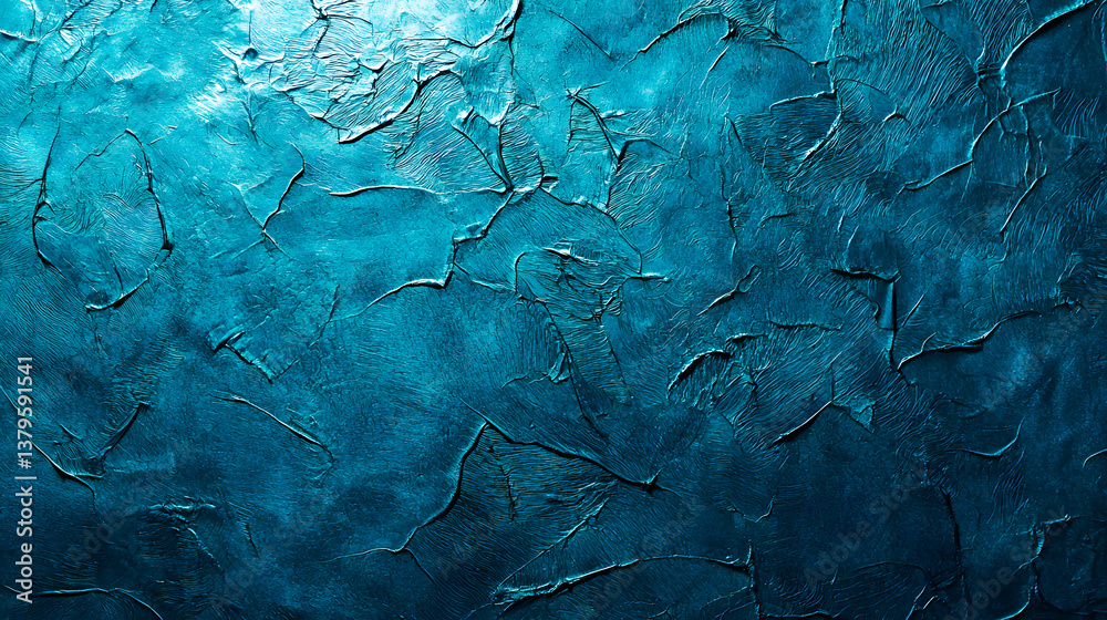 Textured Abstract Background in Vibrant Turquoise Shades and Patterns Textured Abstract Background in Vibrant Turquoise Shades and Patterns