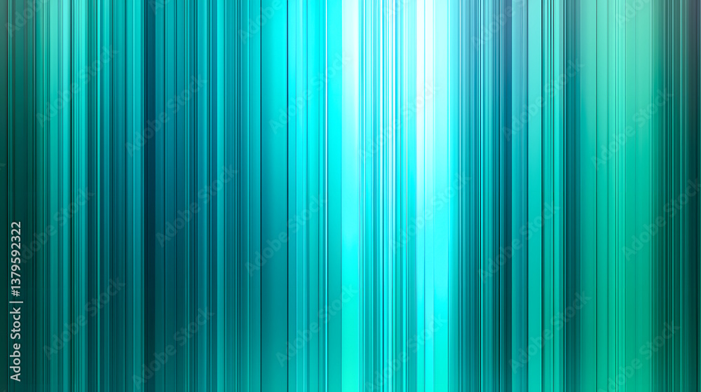 Fototapeta premium Abstract Vertical Lines in Vibrant Shades of Blue and Teal Colors