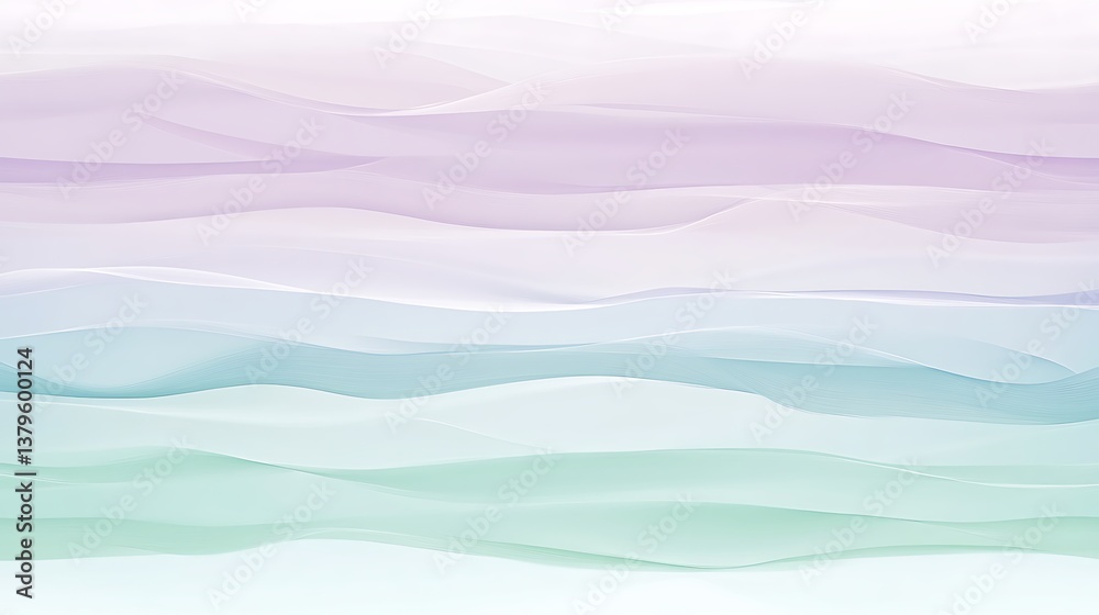 Abstract Pastel Waves Flowing Softly Abstract Pastel Waves Flowing Softly