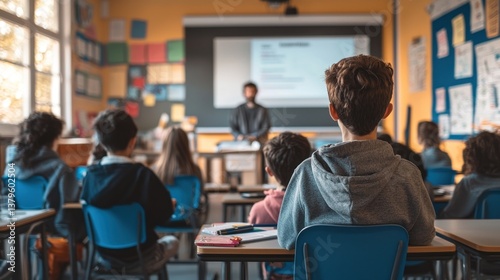 Virtual Zoom classroom with multiple students and a teacher on-screen