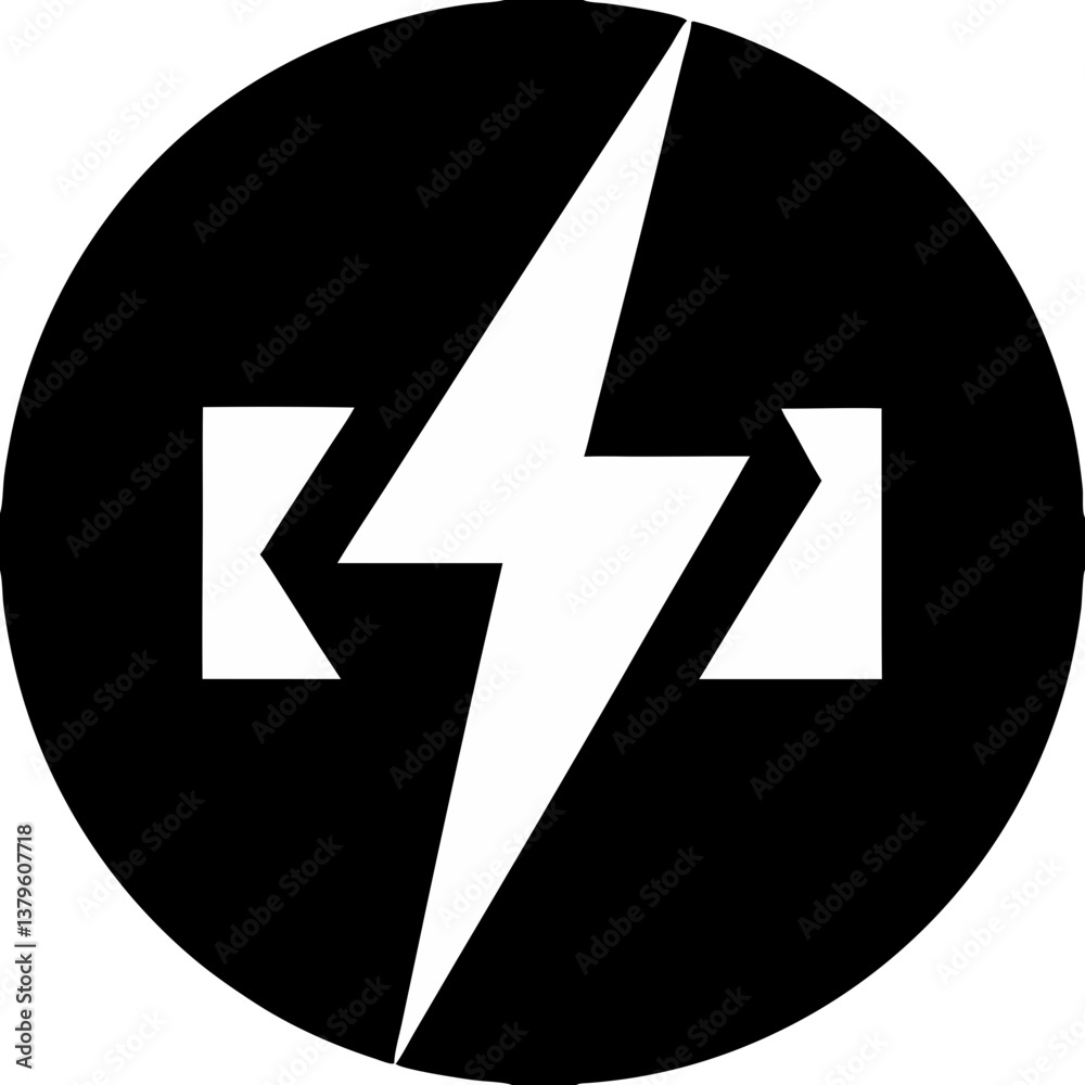 lightning icon vector illustration lightning icon vector illustration