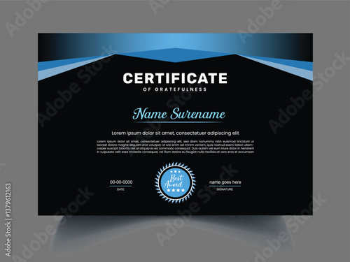Professional Modern award diploma certificate design template