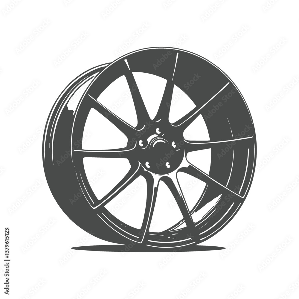 Obraz premium wheel of the car vector