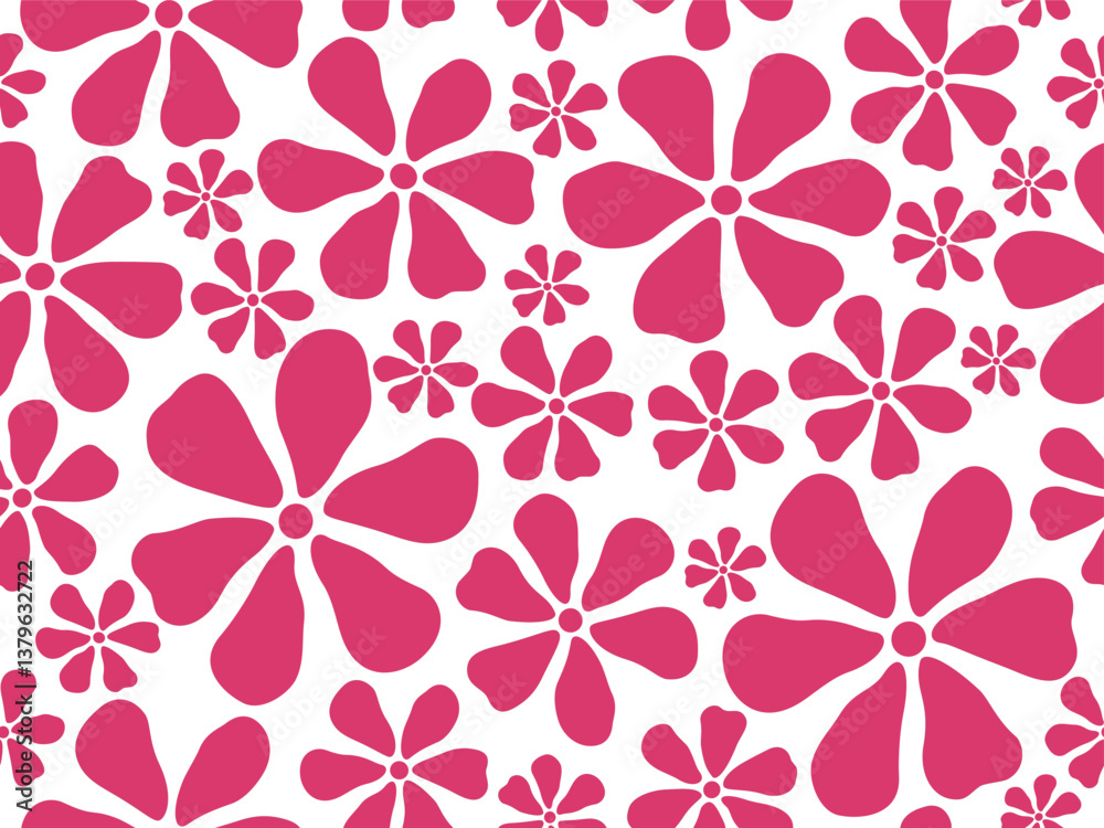 Seamless pattern with abstract flower, doodle pattern, for fashion fabric, background. Seamless pattern with abstract flower, doodle pattern, for fashion fabric, background.