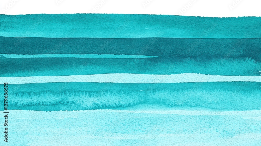 Abstract Watercolor Stripes in Shades of Blue and Teal for Background Abstract Watercolor Stripes in Shades of Blue and Teal for Background
