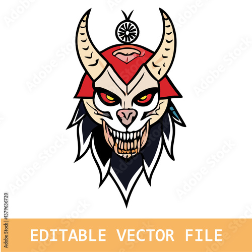 hannya mask tattoo japanese tattoo kabuki mask line vector art