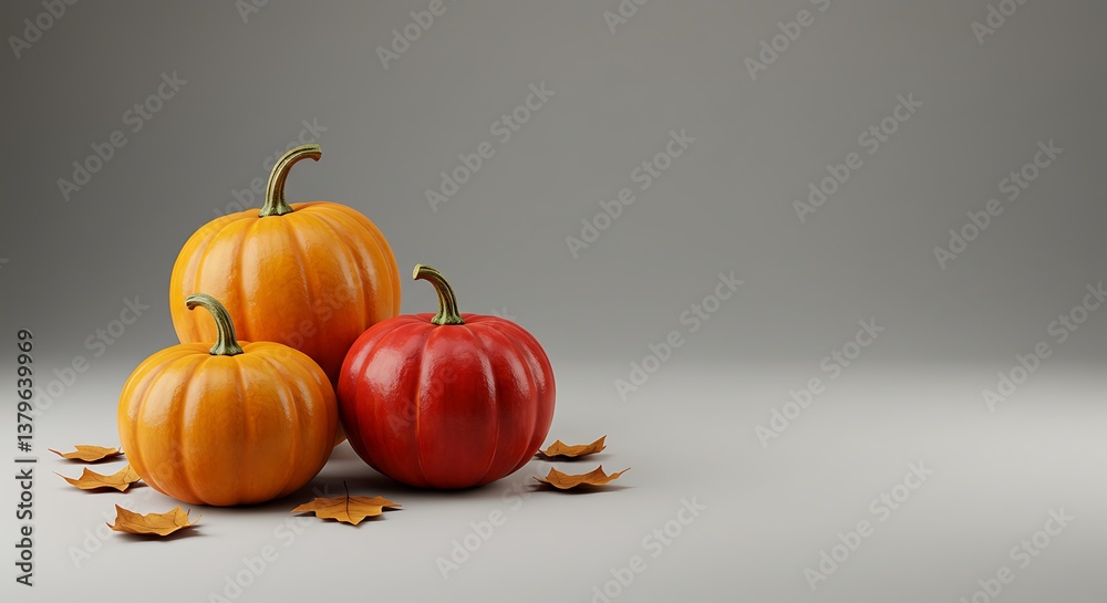 Obraz premium Autumn's Trio AI Generated