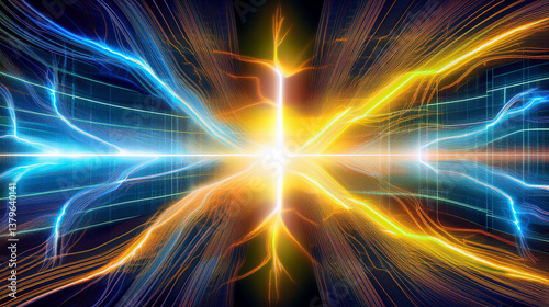 Renewable Electricity Grid – Digital Fusion Pattern


