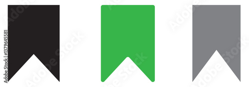 Bookmark icon. bookmarks for phone vector icon. bookmark for internet online views. Social media flat icon. Vector illustration.