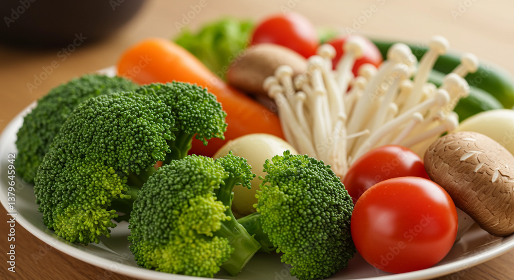 Fresh, Vibrant, Salad, Green, Vegetable, Seed, Broccoli, Mushroom, Carrot, Tomato, Onion, Potato Fresh, Vibrant, Salad, Green, Vegetable, Seed, Broccoli, Mushroom, Carrot, Tomato, Onion, Potato