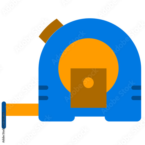 Free Download Measuring Tape Flat Design Icon - Carpentry Flat Icon - GFXLoad
