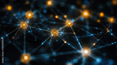 Abstract Network: Interconnected Nodes of Light and Data