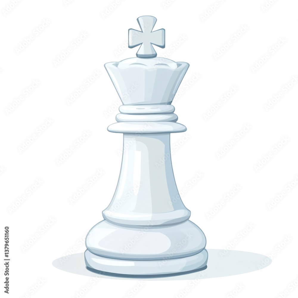 White Chess King Piece Strategy Game Leadership Power White Chess King Piece Strategy Game Leadership Power