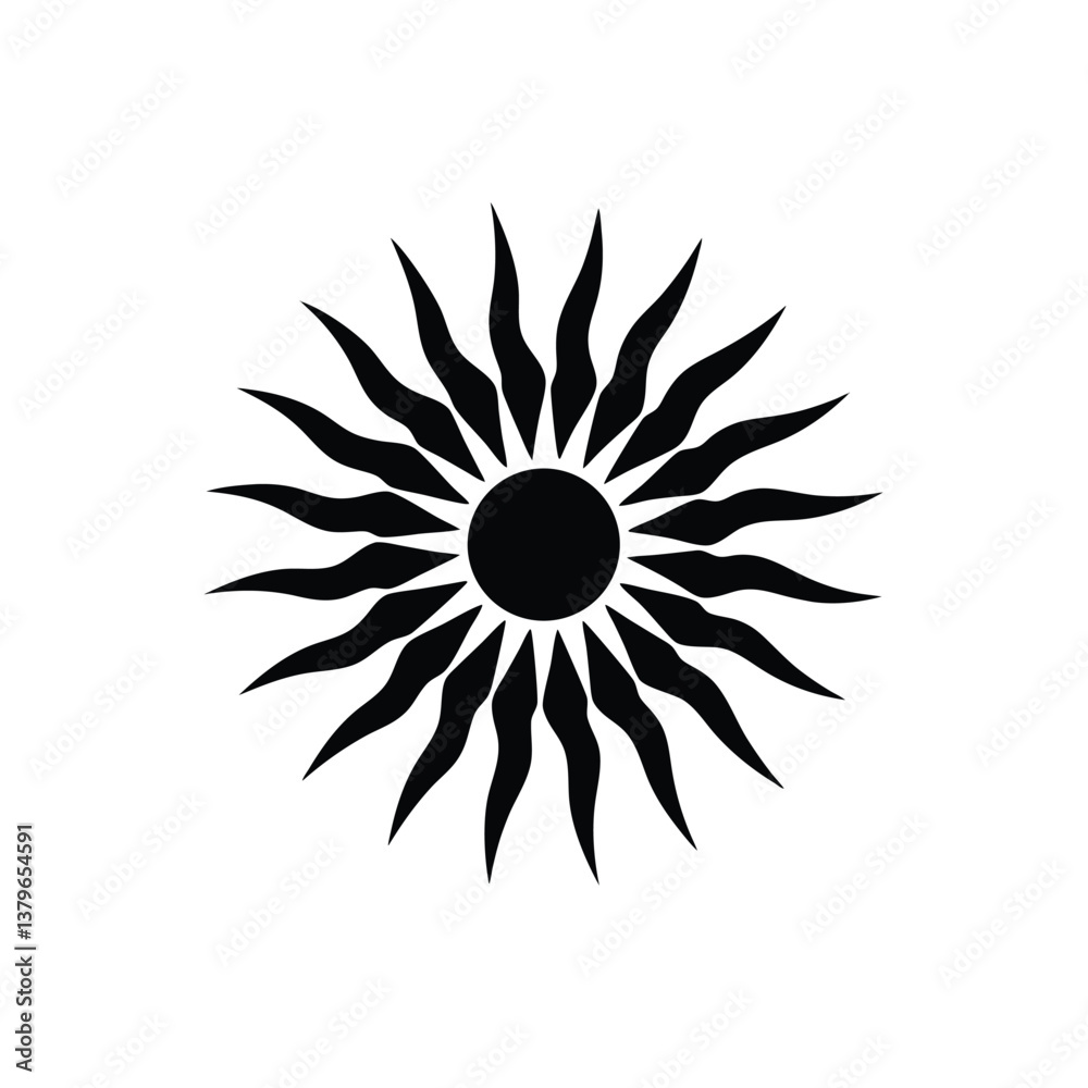 sun and flower vector illustration sun and flower vector illustration