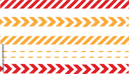 Warning Alert Yellow and Red Caution Tape