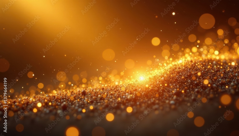 Shiny golden hues blend with glittering dust particles in mid-air , shine, shimmer Shiny golden hues blend with glittering dust particles in mid-air , shine, shimmer