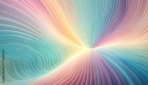 Bioluminescent Pastel Gradients with Radial Balance (Retina)