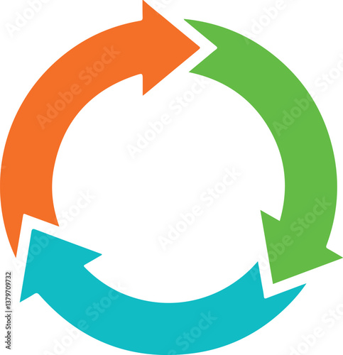 Arrow, arrows, circle, circular, loop, rotating, round icon