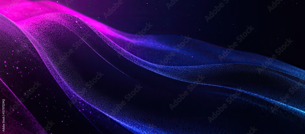 Obraz premium Abstract flowing particles