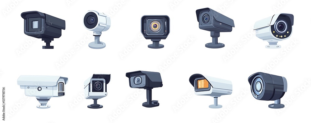 set of black and white icons