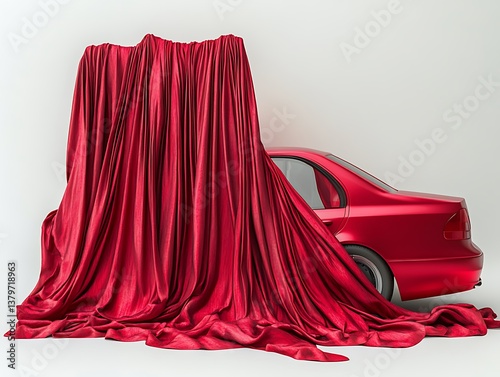 red satin fabric