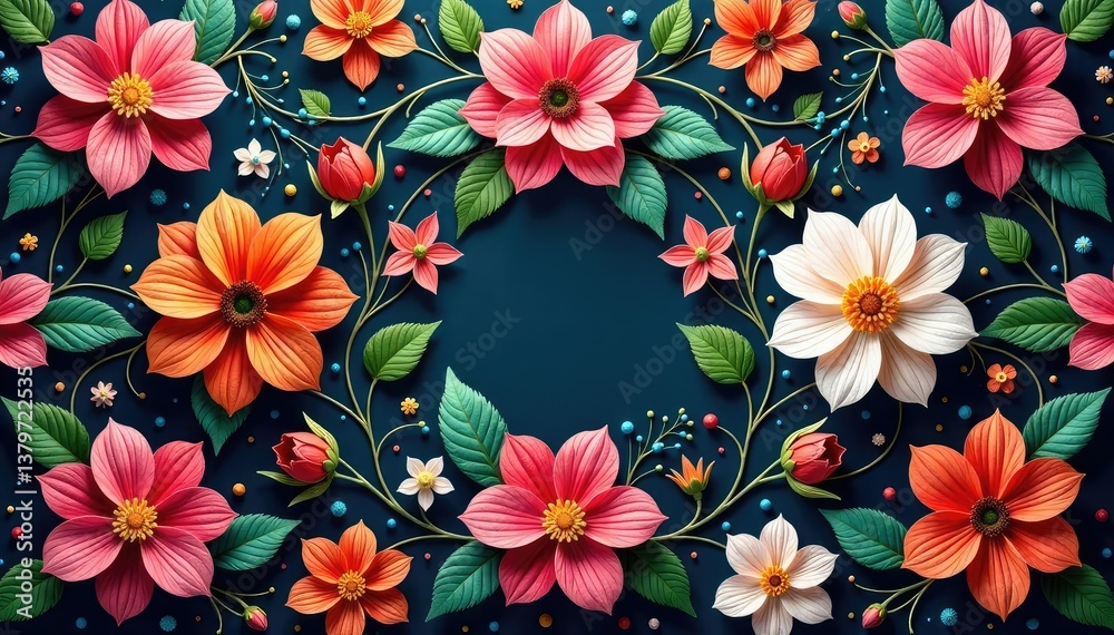 Intricate floral designs in a continuous loop , texture, design elements Intricate floral designs in a continuous loop , texture, design elements