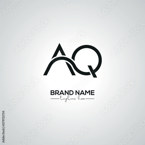Minimal AQ QA Lettermark Logo Design for Corporate Branding.