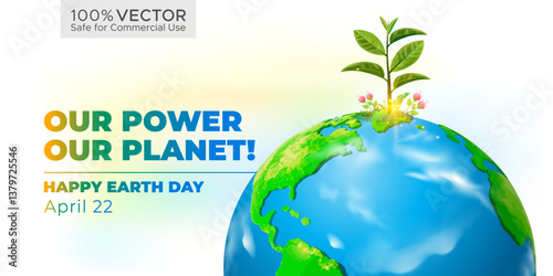 Banner Design for Earth Day and World Environmental Awareness, Education and protection concept.