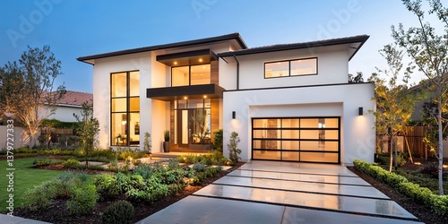 A sleek model home, its windows showcasing the interior s allure, served as a stage for a crucial moment: a face-to-face meeting between a customer and a real estate agen