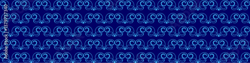 Elegant floral seamless pattern with intricate symmetrical designs. Perfect for wallpaper, fabric, textile, wrapping, background, or decorative use in digital and print projects.	