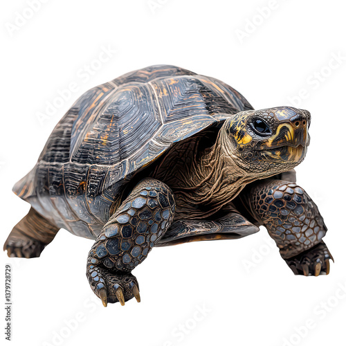 Tortoise portrait png slow animal png wise tortoise png detailed tortoise png land turtle png reptile portrait png transparent background image