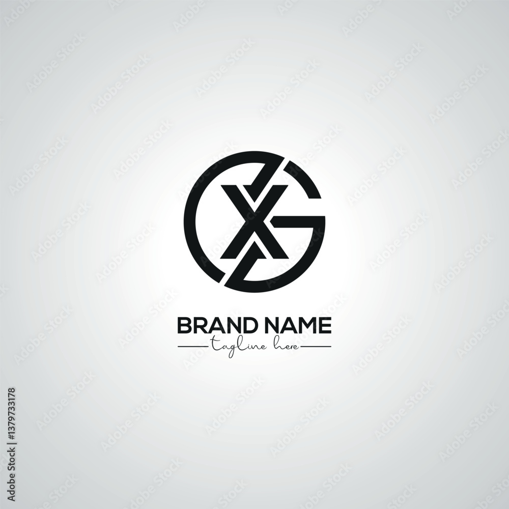Minimal GX XG Lettermark Logo Design for Corporate Template. Minimal GX XG Lettermark Logo Design for Corporate Template.