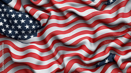 American Flag's Embrace: An...