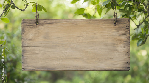 Rustic Sign in Nature's Emb...