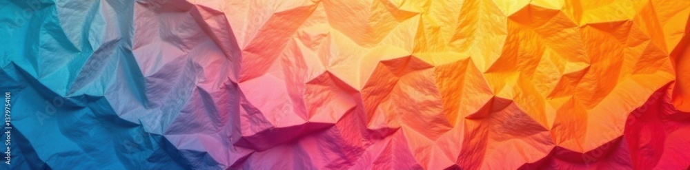 Obraz premium Crumpled paper texture with creases and folds, rough surface, textured surface, creased paper