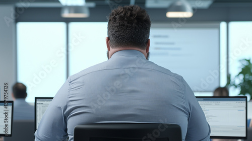 Focused Workplace: Rear vie...