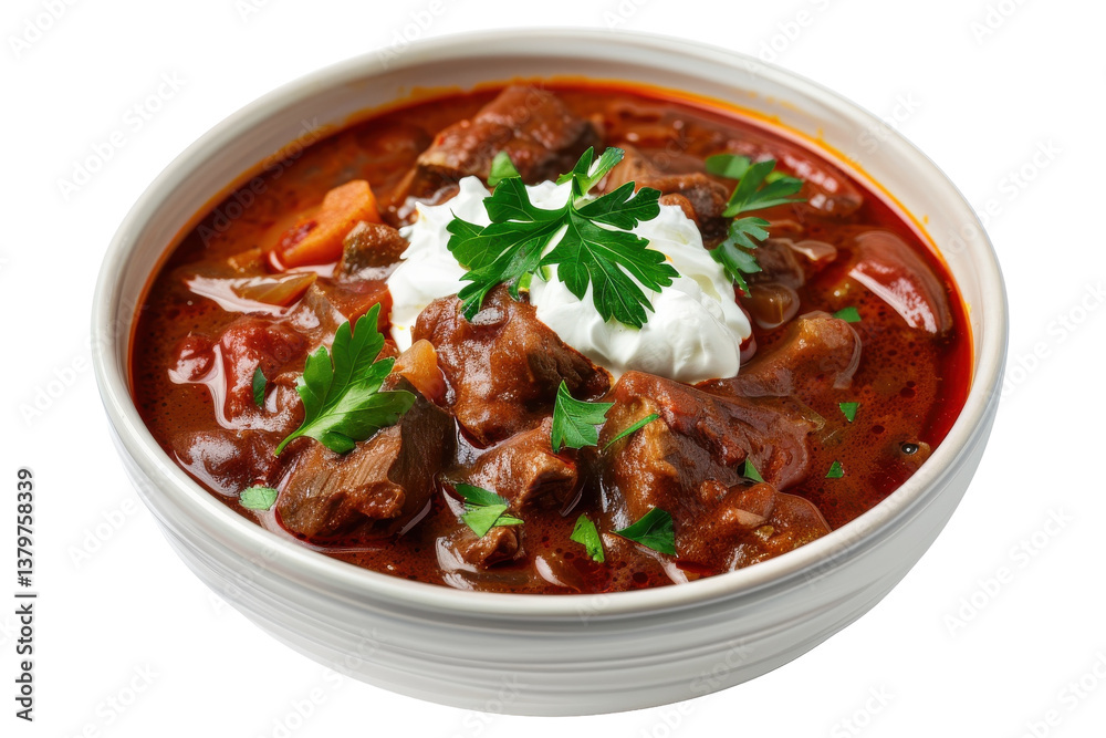 Hearty Goulash Dish Isolated On Transparent Background Hearty Goulash Dish Isolated On Transparent Background