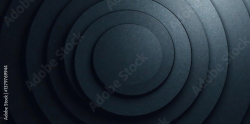 Abstract dark gray circular background with a subtle gradient effect,  pattern,  abstract