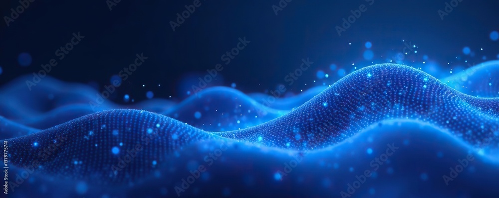 Abstract blue digital dynamic wave background with futuristic hi-technology concept Ideal for business banners, flyers, and presentations Vector illustration, banners, digital Abstract blue digital dynamic wave background with futuristic hi-technology concept Ideal for business banners, flyers, and presentations Vector illustration, banners, digital