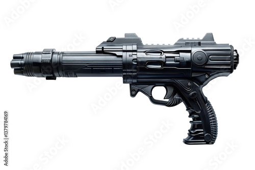 Clear View of Foam Blaster Isolated On Transparent Background