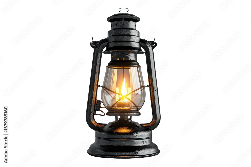 Clear and Detailed Lantern Lamp Isolated On Transparent Background Clear and Detailed Lantern Lamp Isolated On Transparent Background