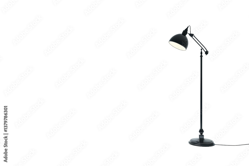 Modern Industrial Lamp in Clear View Isolated On Transparent Background Modern Industrial Lamp in Clear View Isolated On Transparent Background