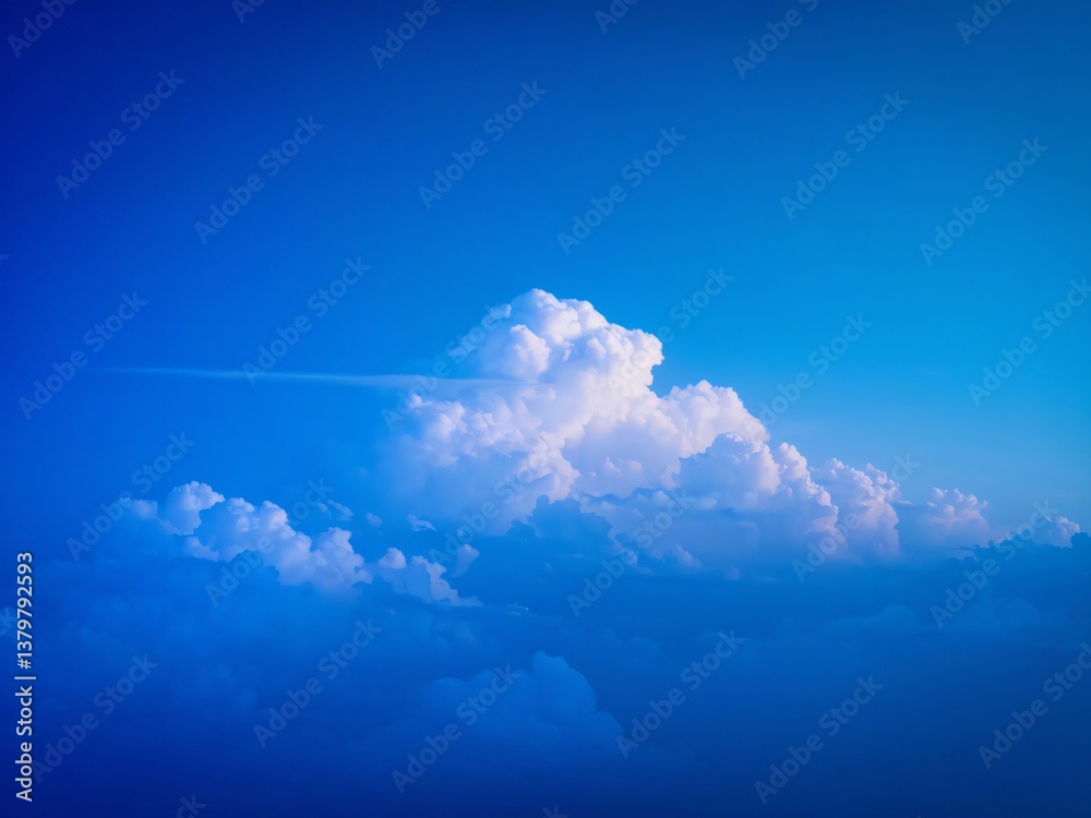 Naklejka premium Clouds in the blue sky