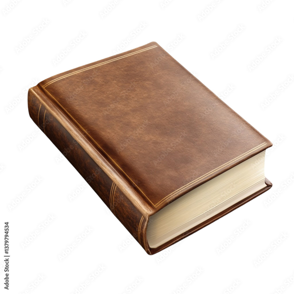 Brown Leather Bound Book Classic Literature Old Book Brown Leather Bound Book Classic Literature Old Book