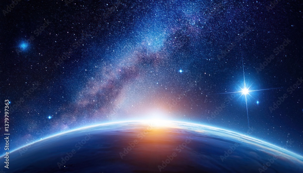 Stars and Expansive Universe in a Cosmic Space Background Stars and Expansive Universe in a Cosmic Space Background