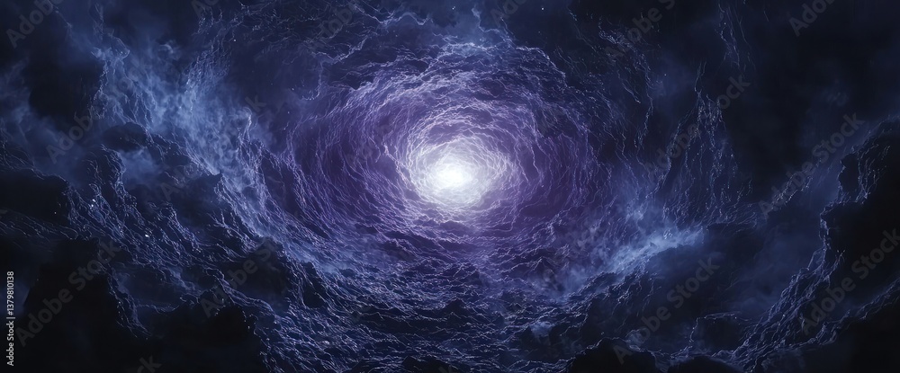 Cosmic vortex of swirling nebulae Cosmic vortex of swirling nebulae