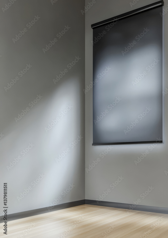Fototapeta premium Interior corner of a modern room with sleek design and natural light during daytime
